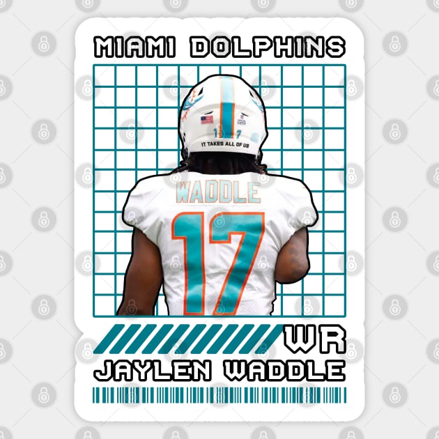 JAYLEN WADDLE - WR - MIAMI DOLPHINS Sticker by Mudahan Muncul 2022